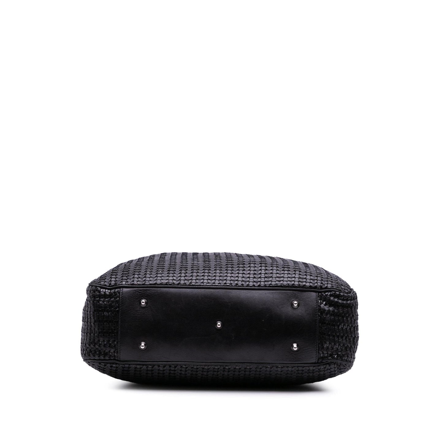 Dior Large Woven Lambskin Lady Dior Soft Shopping Tote