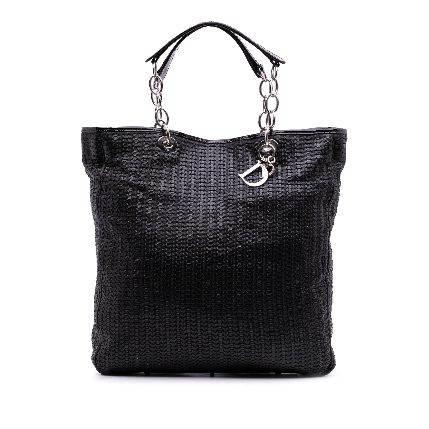 Dior Large Woven Lambskin Lady Dior Soft Shopping Tote