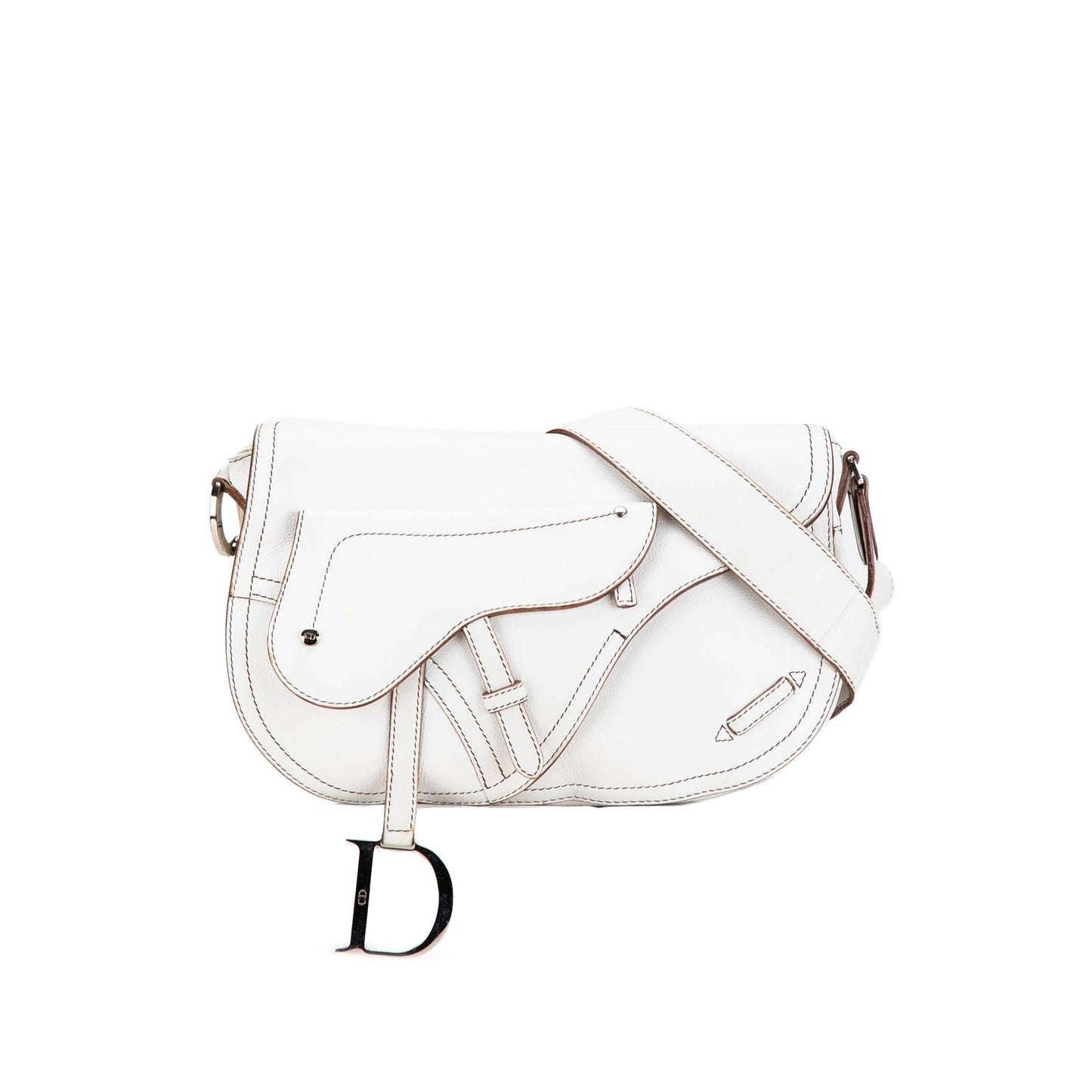 Dior Leather Double Saddle Crossbody