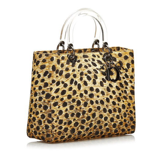 Saint Laurent Lady Dior Mini Canvas Handbag