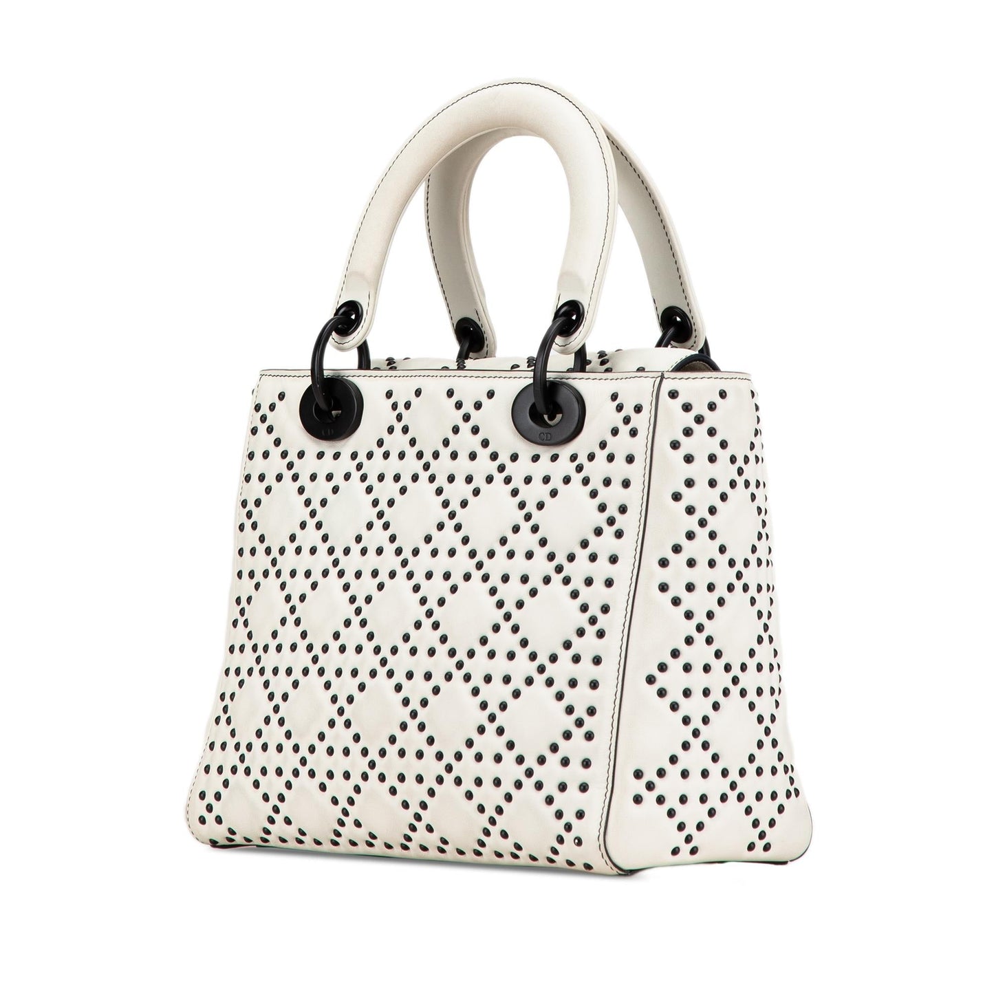 Dior Medium Calfskin Studded Lady Dior