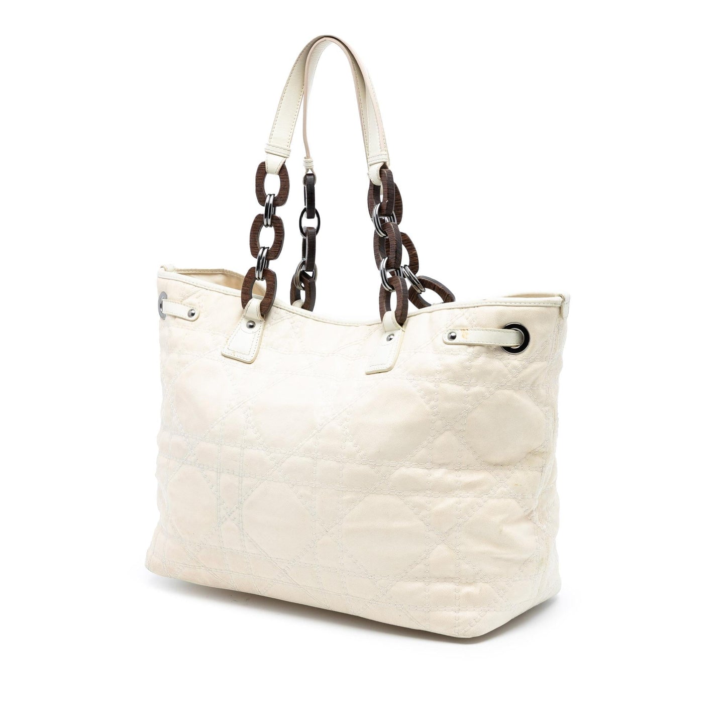 Dior Medium Coated Canvas Cannage Panarea Tote