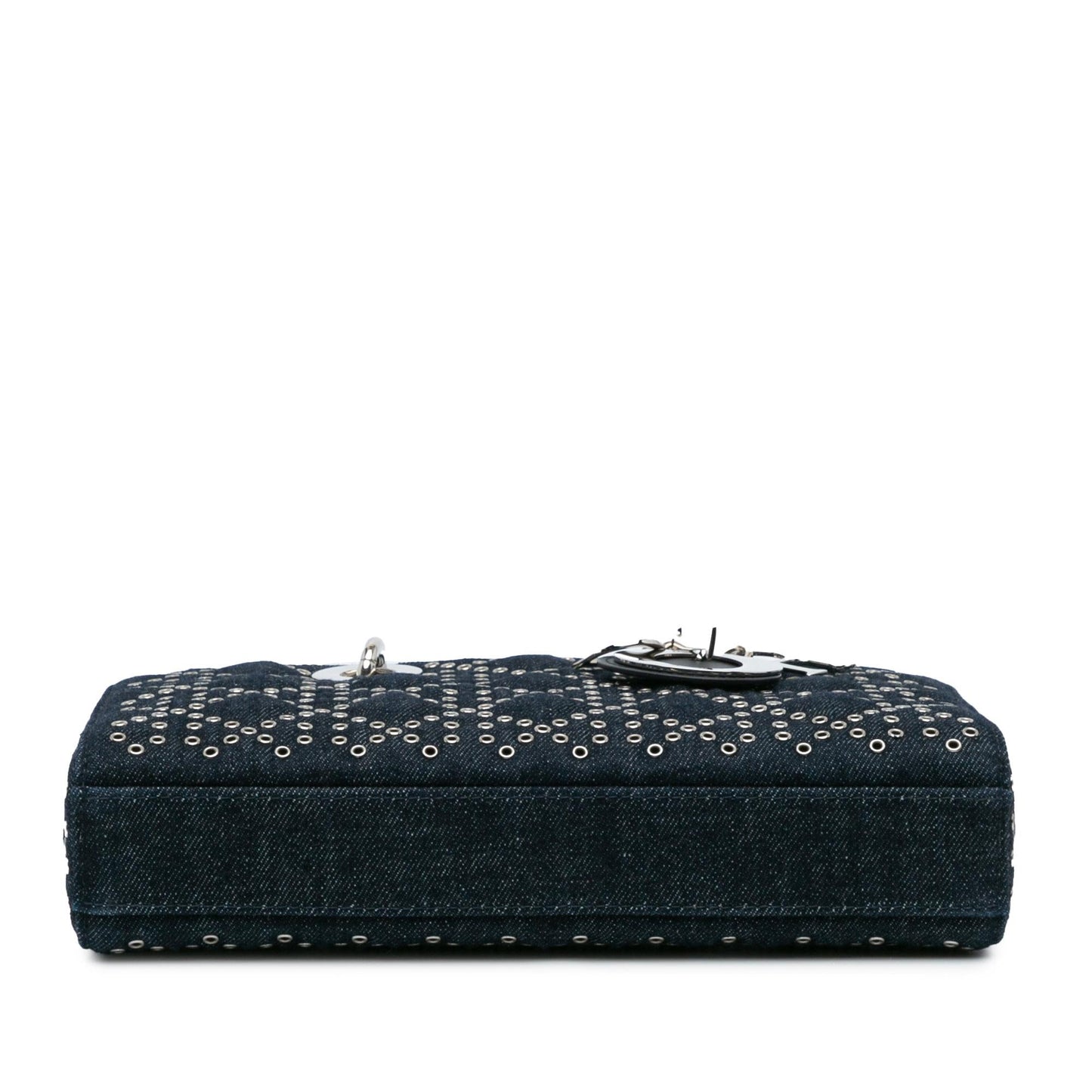 Dior Medium Denim Cannage Eyelet Lady D Joy
