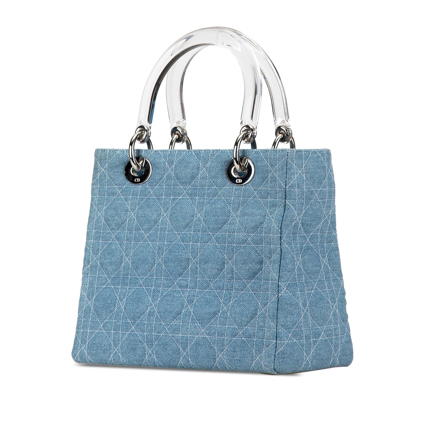 Dior Medium Denim Cannage Lady Dior
