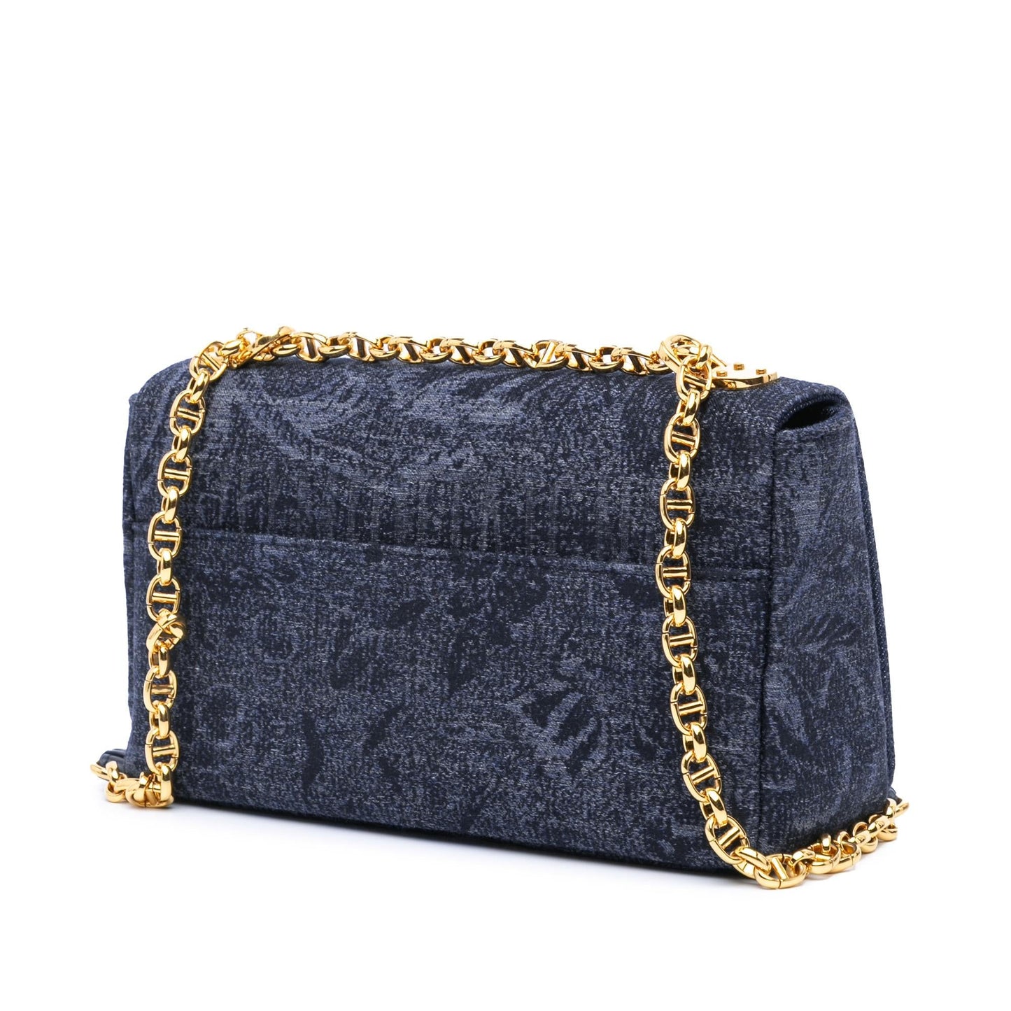 Dior Medium Denim Floral Caro Bag