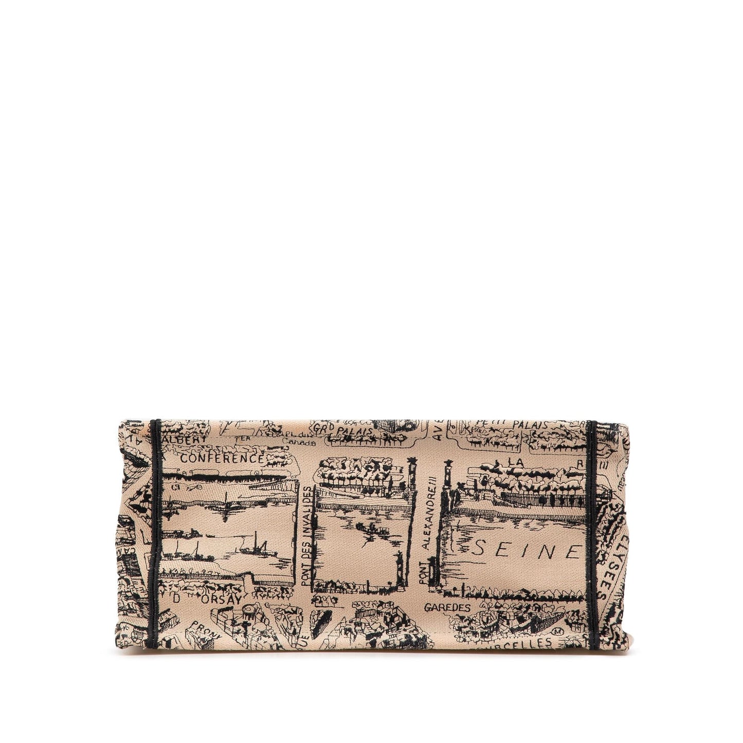 Dior Medium Embroidered Canvas Plan de Paris Book Tote