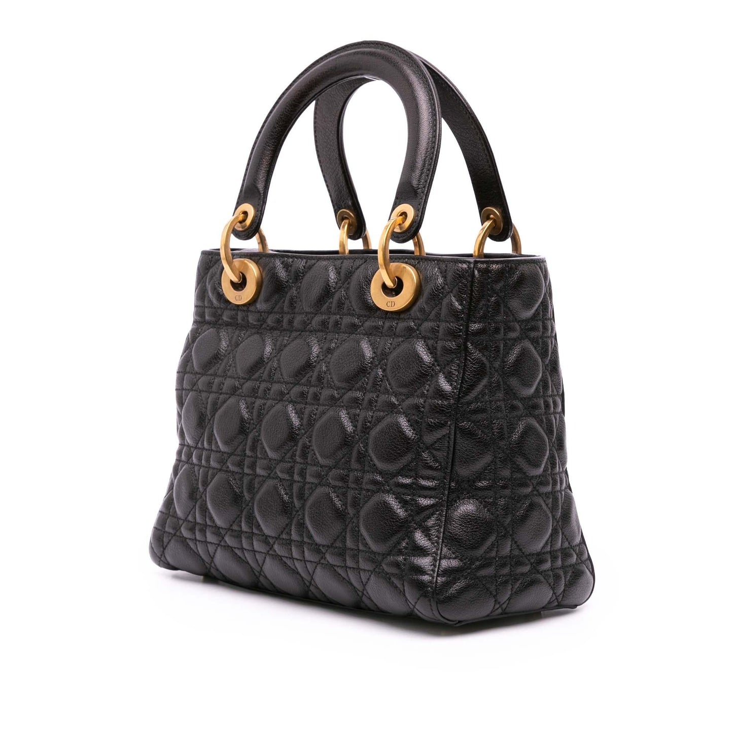 Dior Medium Grained Calfskin Cannage Supple Lady Dior