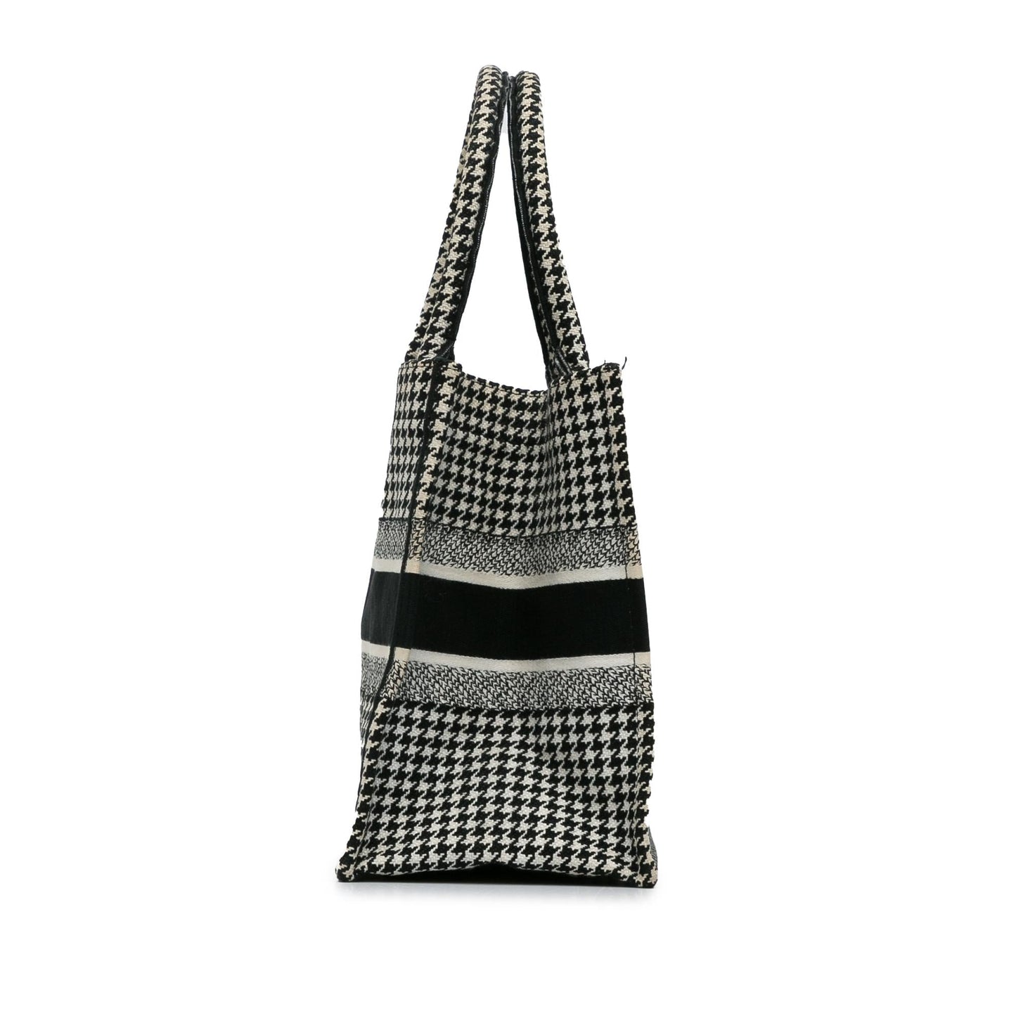 Dior Medium Houndstooth Book Tote (SHG-pPdPtp)