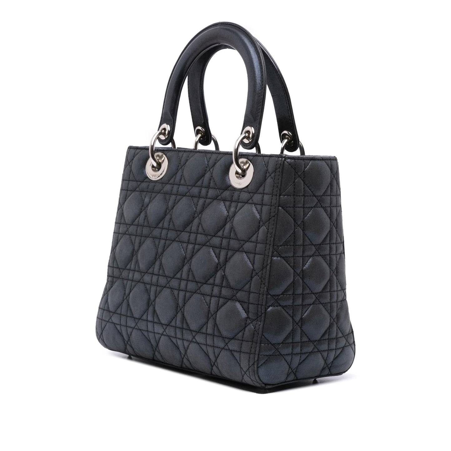 Dior Medium Iridescent Lambskin Cannage Lady Dior