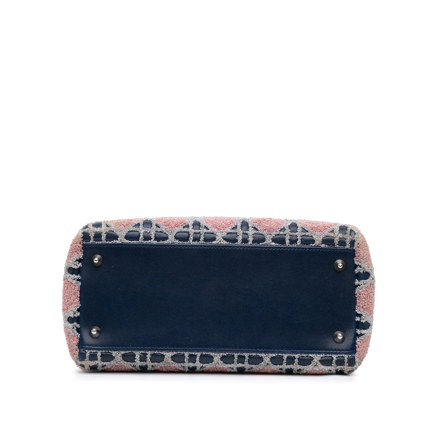 Dior Medium Lambskin And Tweed Cannage Lady Dior