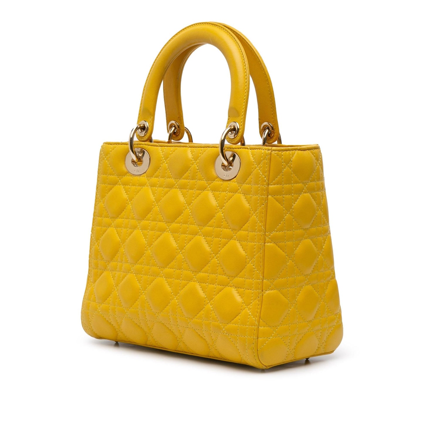 Dior Medium Lambskin Cannage Lady Dior