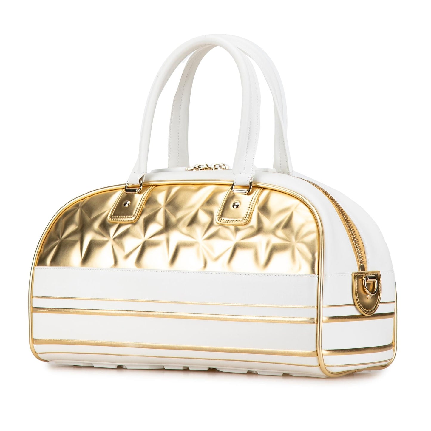 Dior Medium Padded Etoile Leather Vibe Zip Bowling Bag