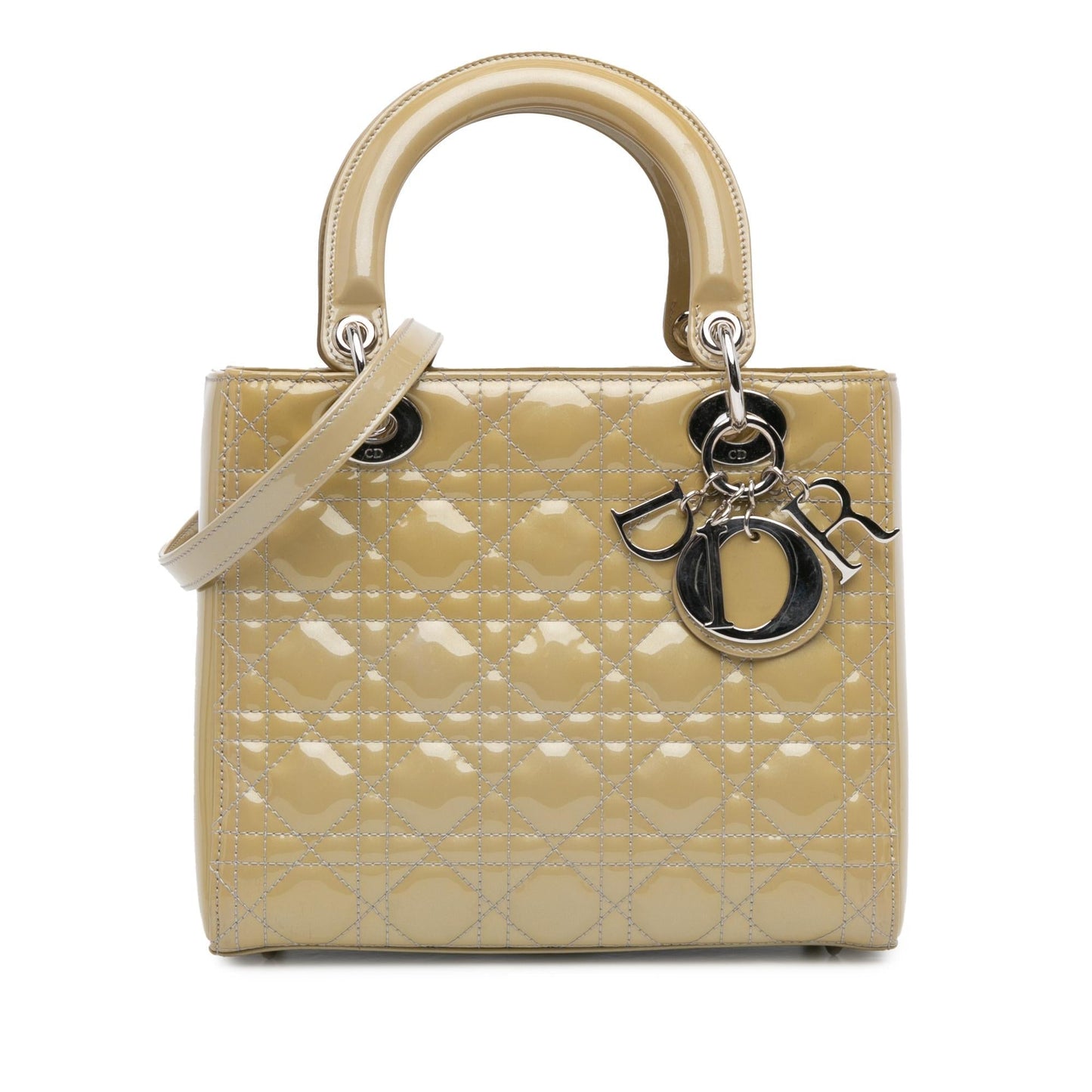 Dior Medium Patent Cannage Lady Dior