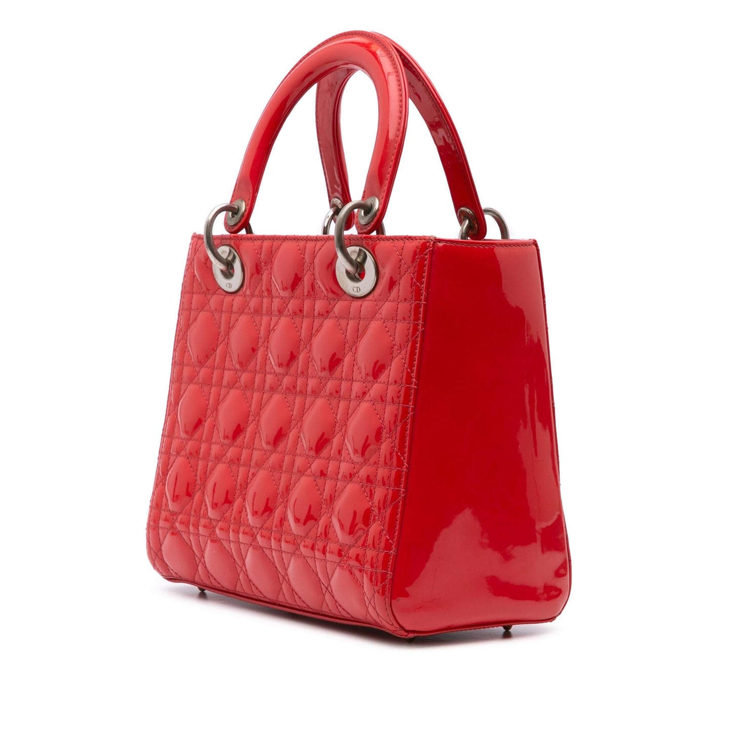 Dior Medium Patent Cannage Lady Dior