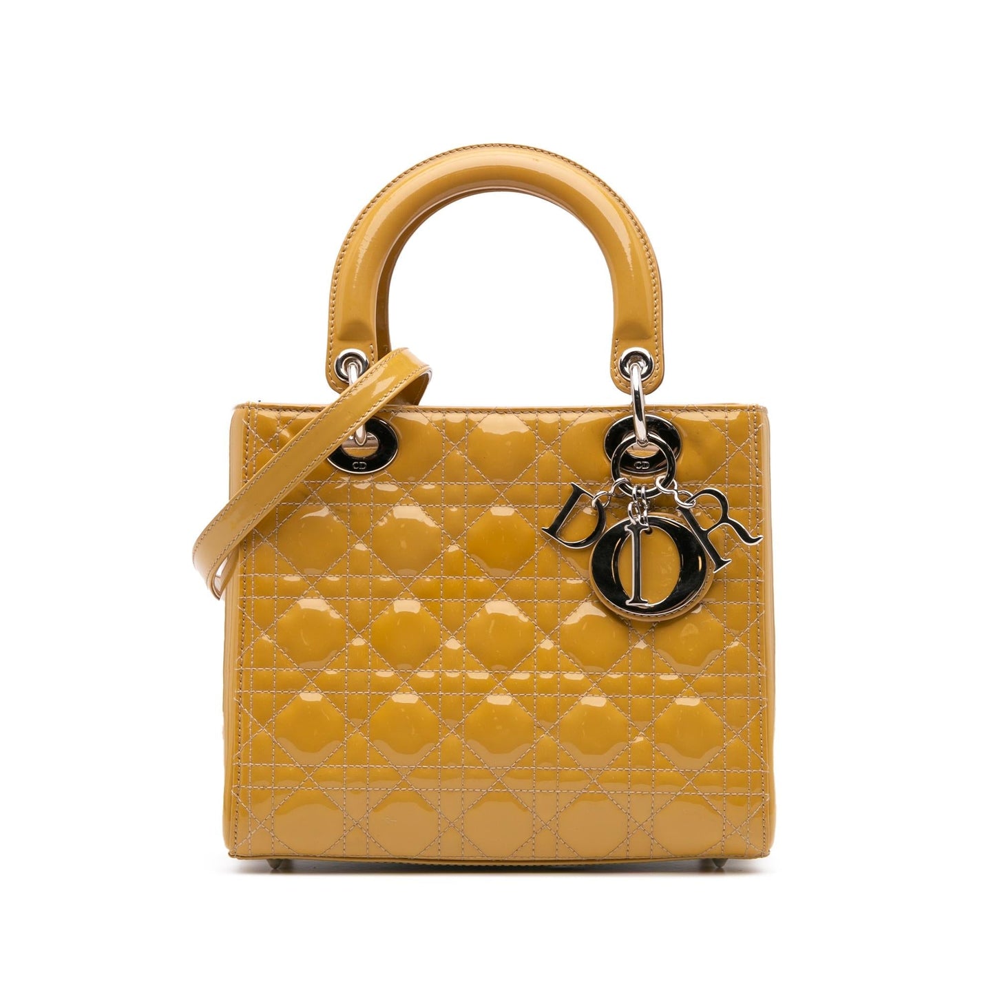 Dior Medium Patent Cannage Lady Dior