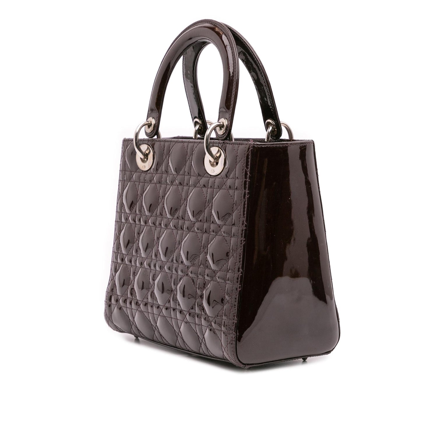 Dior Medium Patent Cannage Lady Dior