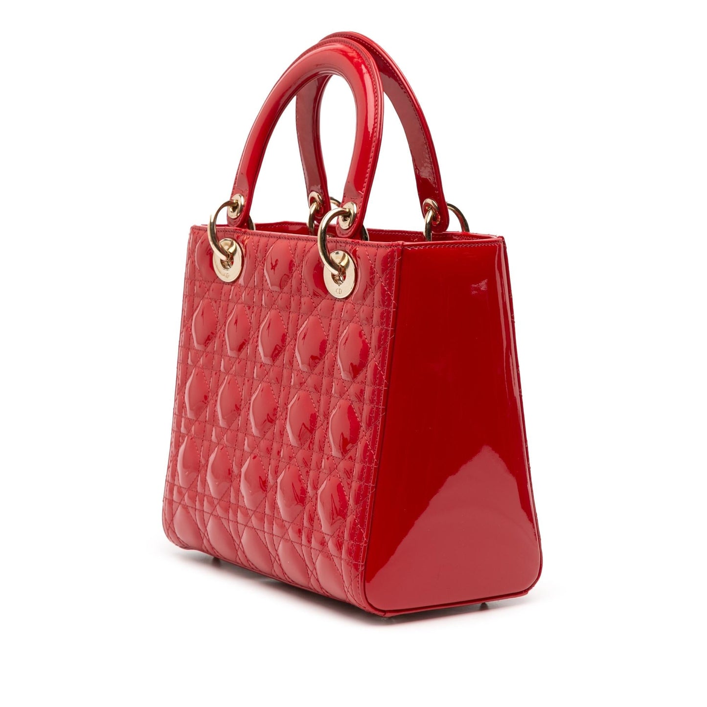 Dior Medium Patent Cannage Lady Dior