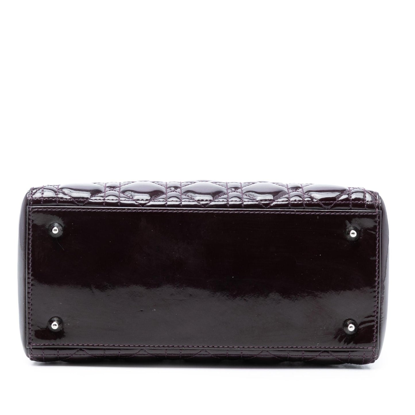 Dior Medium Patent Cannage Lady Dior