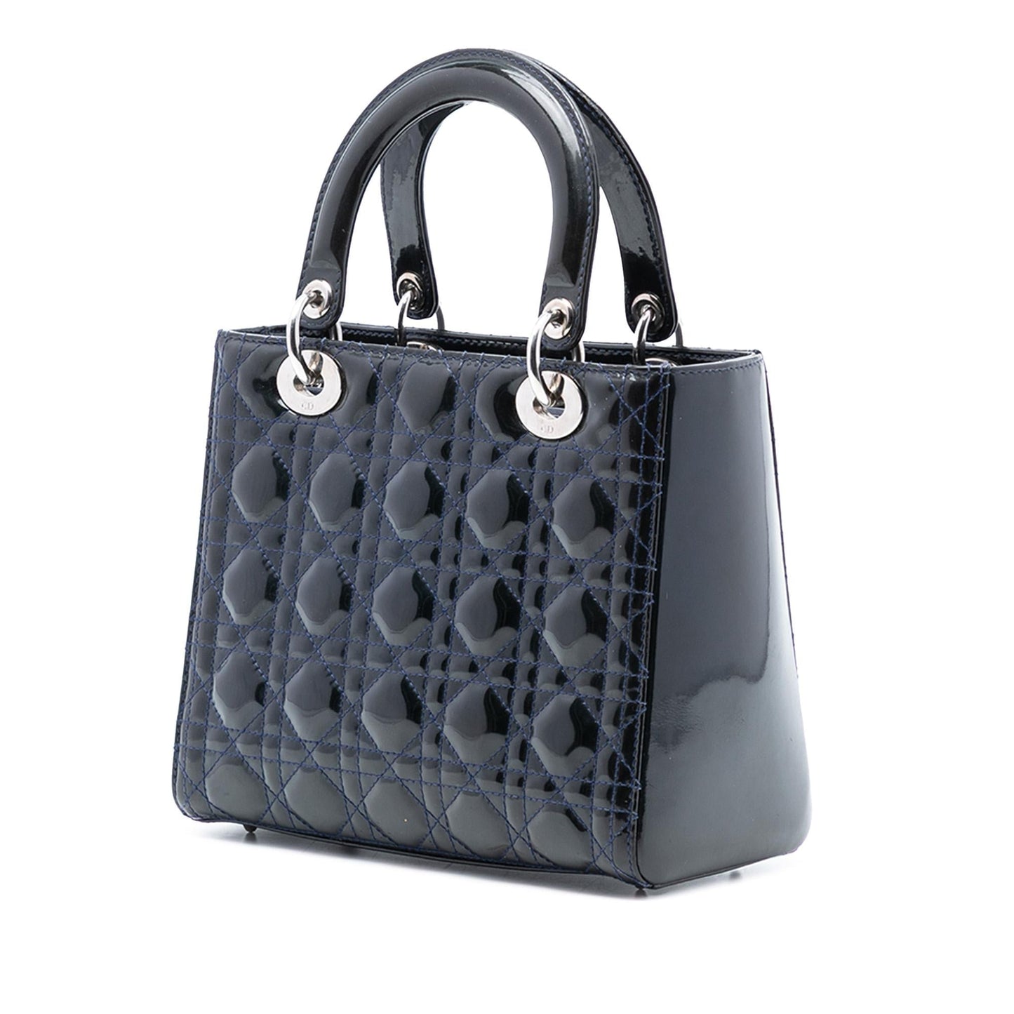 Dior Medium Patent Cannage Lady Dior