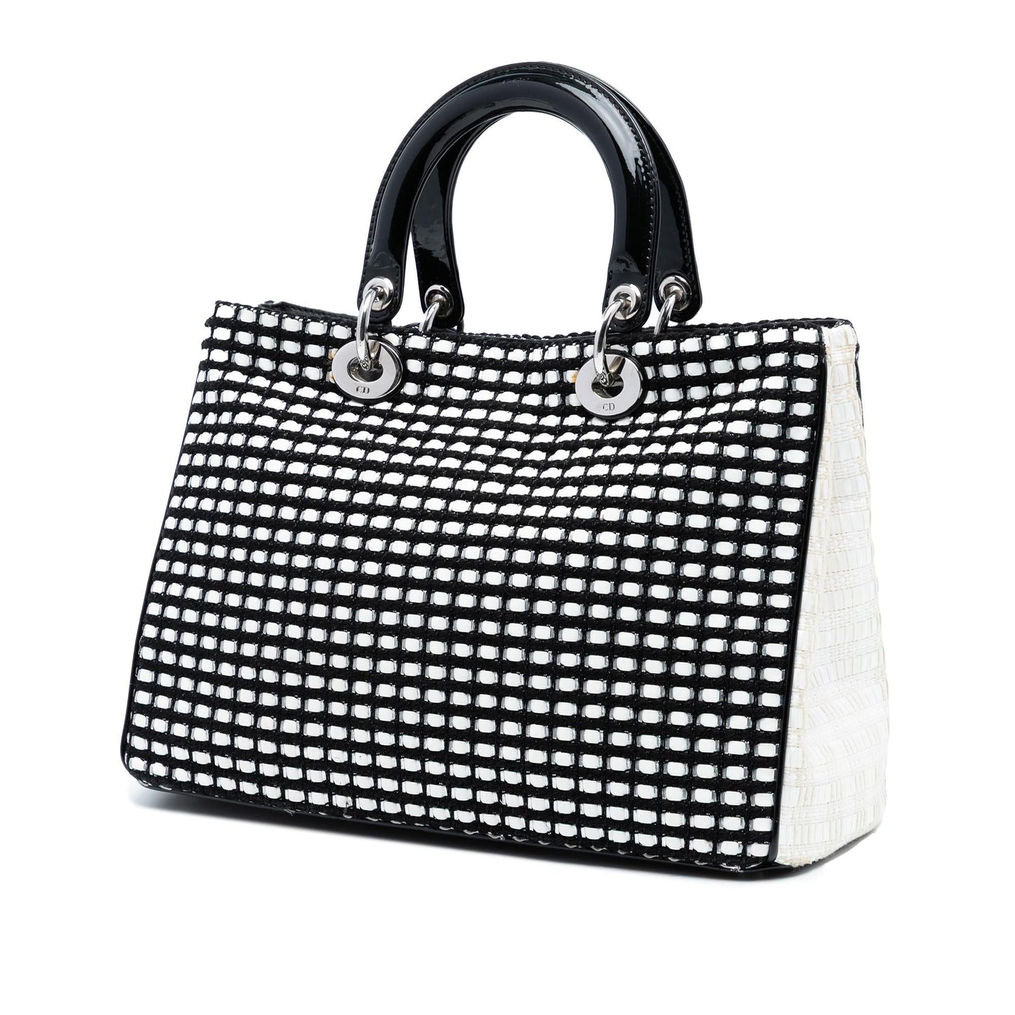 Dior Medium Patent and Tweed Diorissimo Satchel