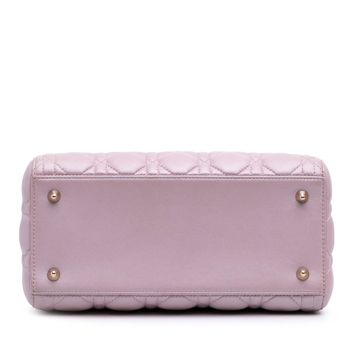 Dior Medium Pearlescent Lambskin Cannage Lady Dior