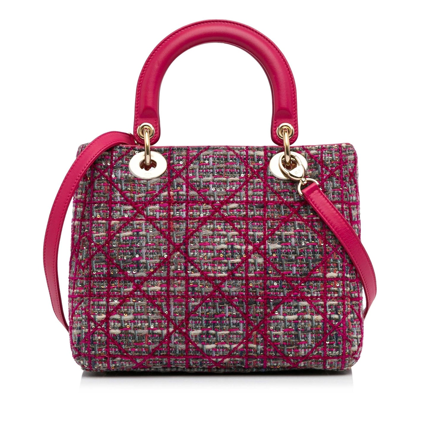 Dior Medium Tweed Macrocannage Lady Dior