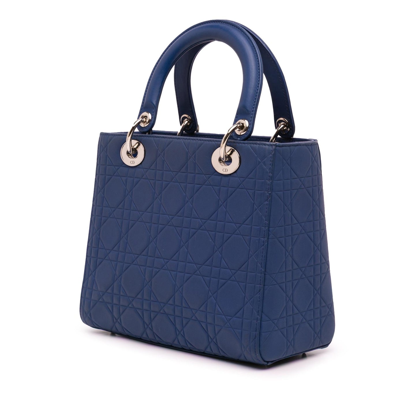 Dior Medium Ultra Matte Calfskin Embossed Cannage Lady Dior