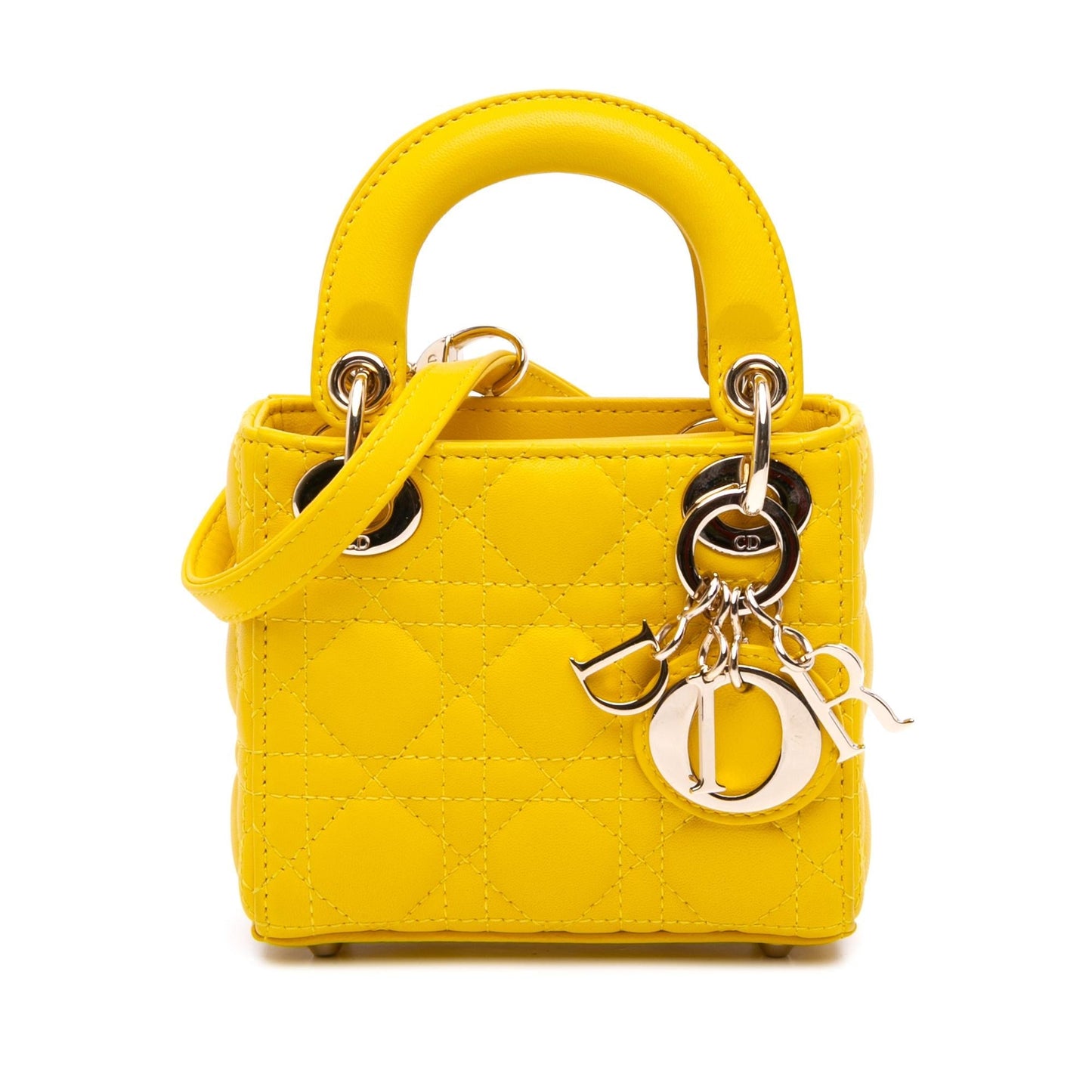 Dior Micro Lambskin Cannage Lady Dior