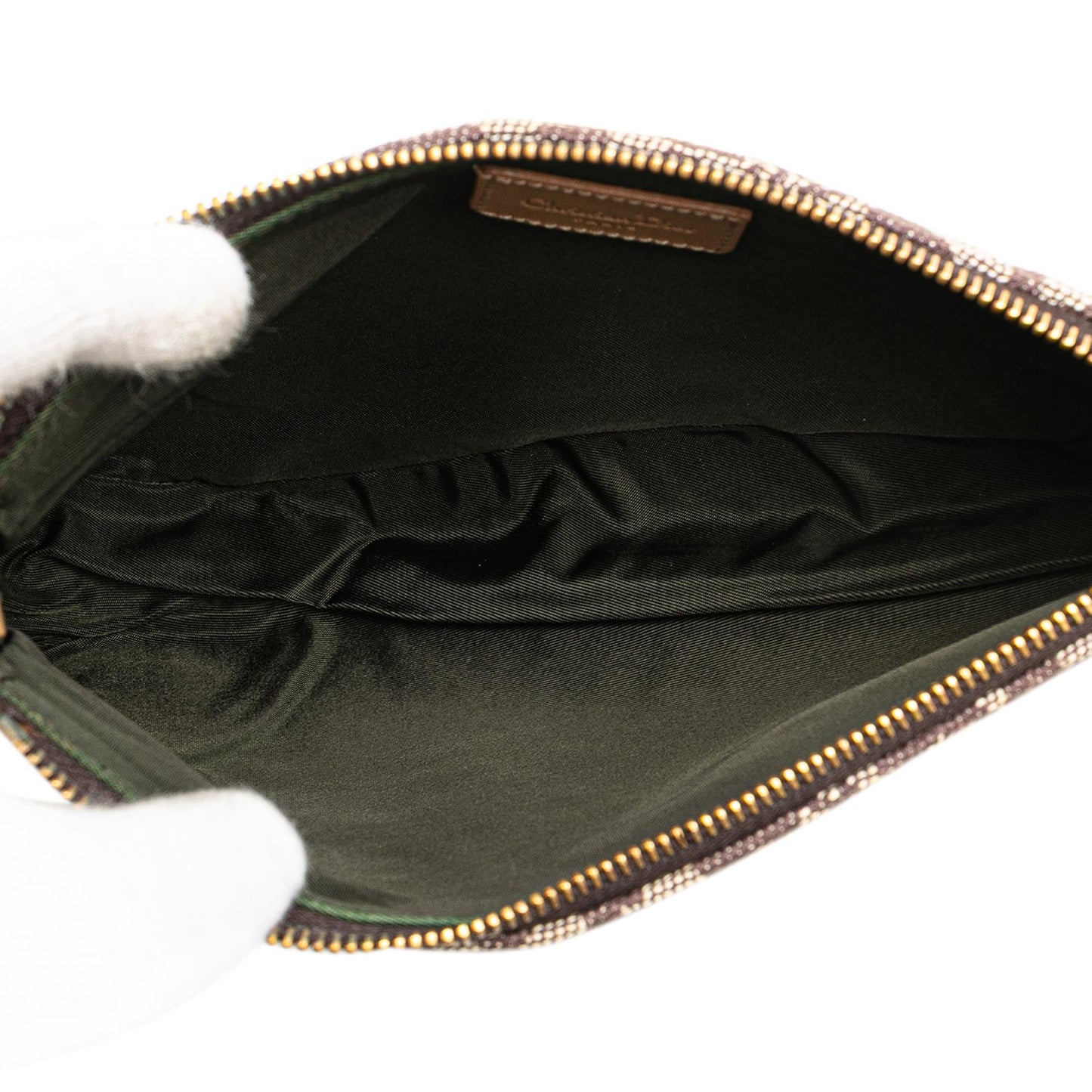 Dior Mini Diorissimo Canvas Saddle Pochette