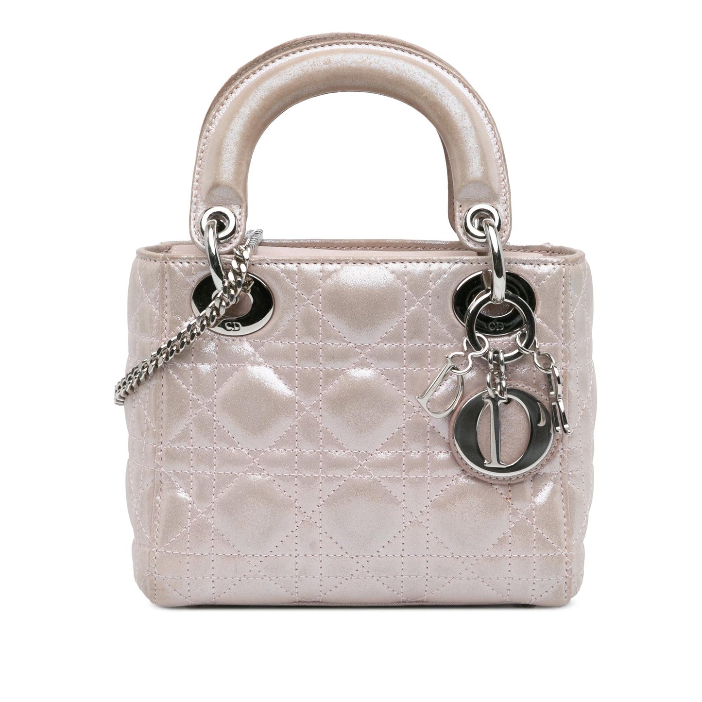 Dior Mini Iridescent Lambskin Cannage Lady Dior