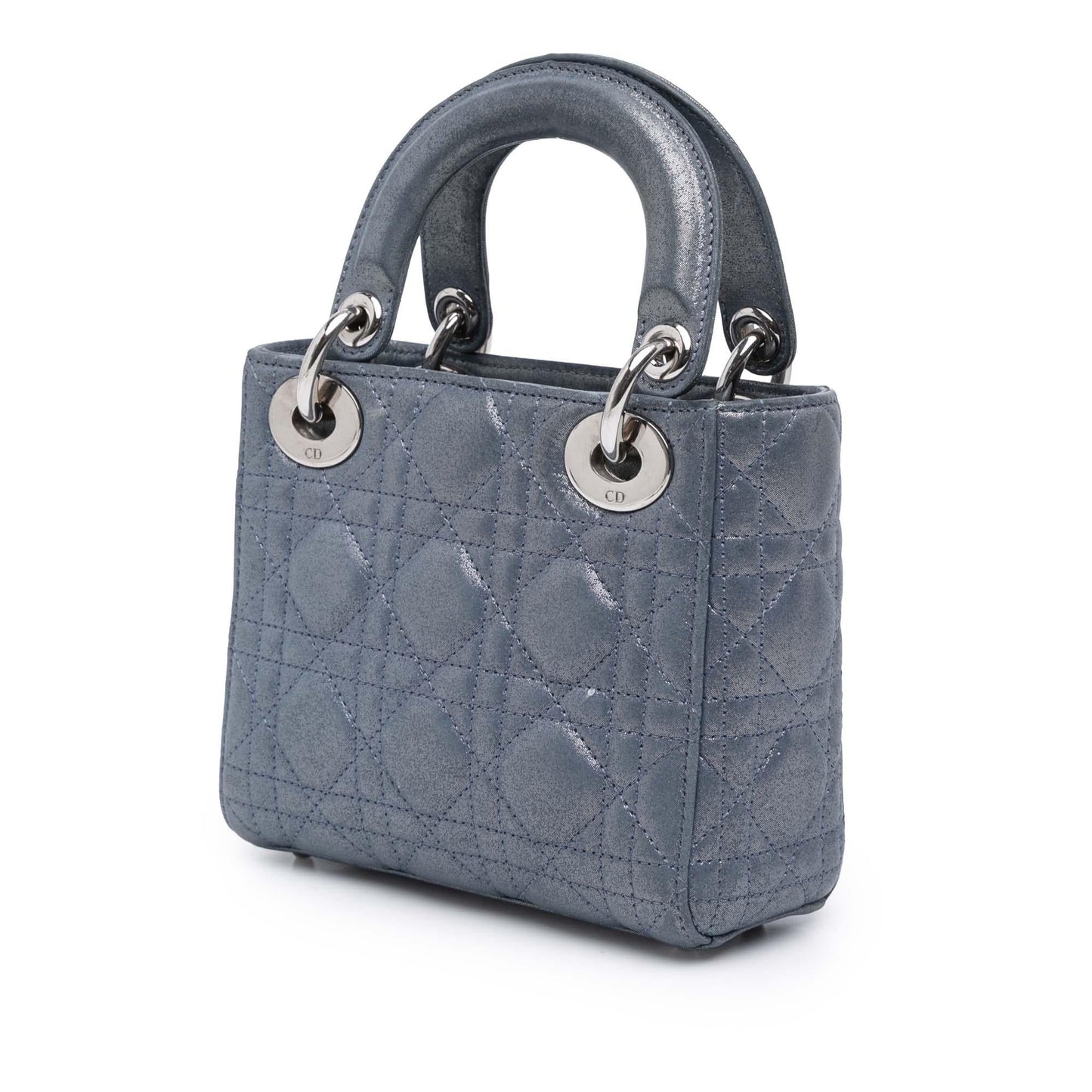 Dior Mini Iridescent Lambskin Cannage Lady Dior