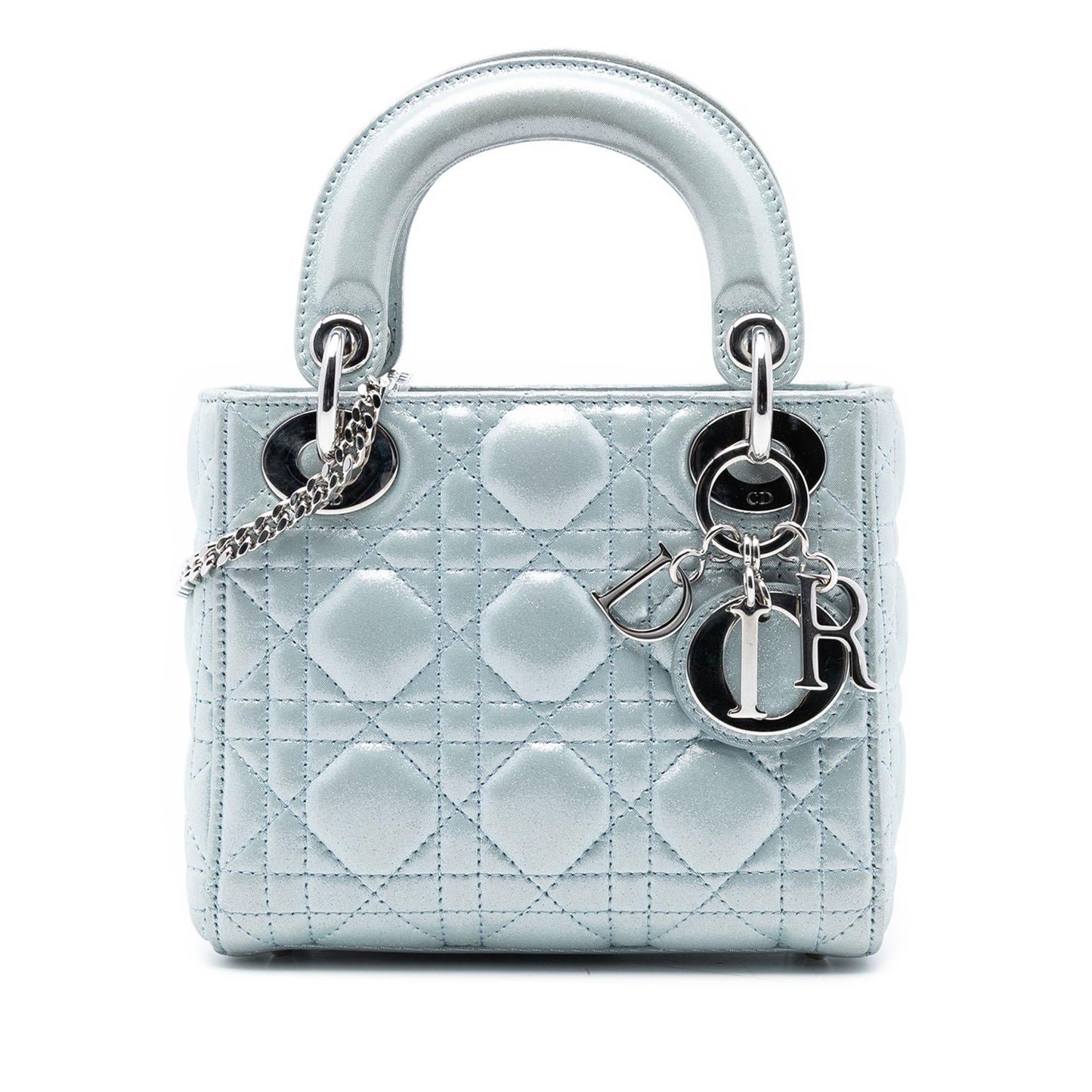 Dior Mini Iridescent Lambskin Cannage Lady Dior