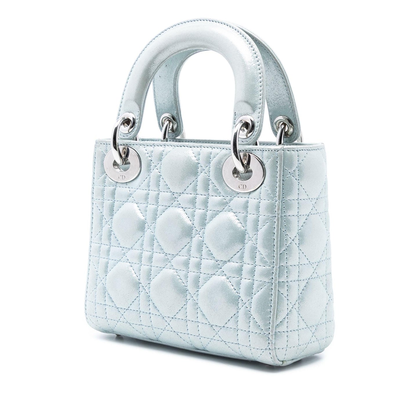 Dior Mini Iridescent Lambskin Cannage Lady Dior