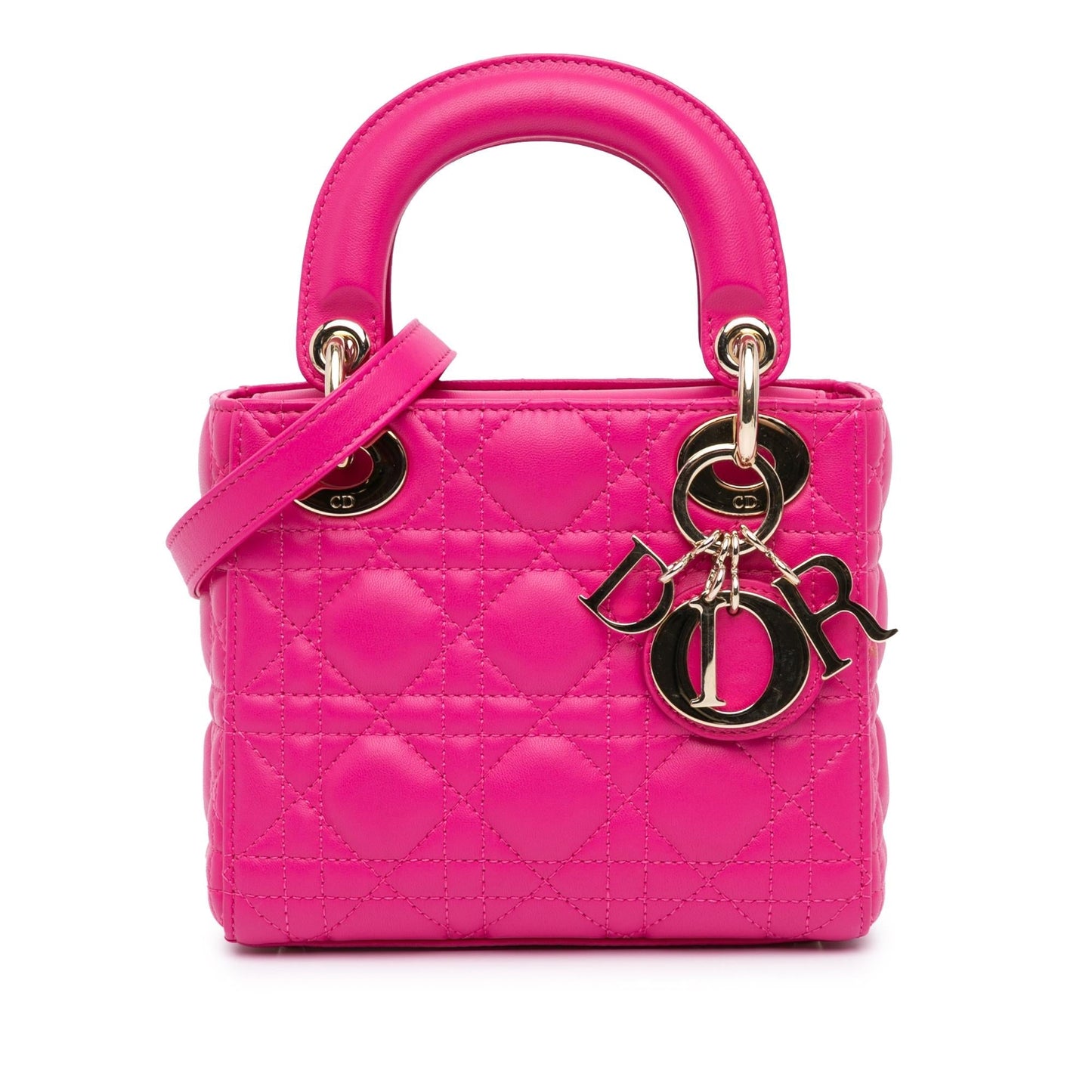 Dior Mini Lambskin Cannage Lady Dior