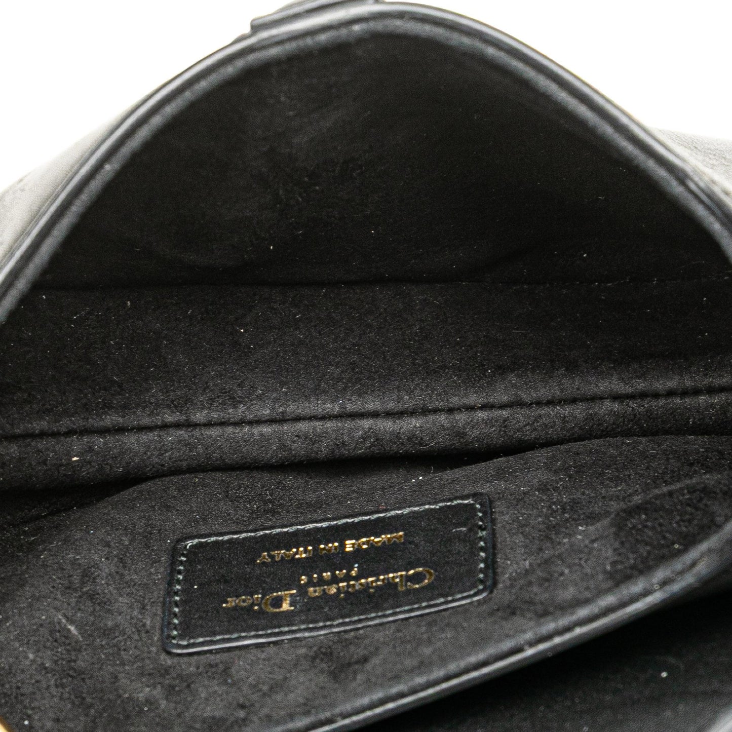 Dior Mini Leather Saddle Bag