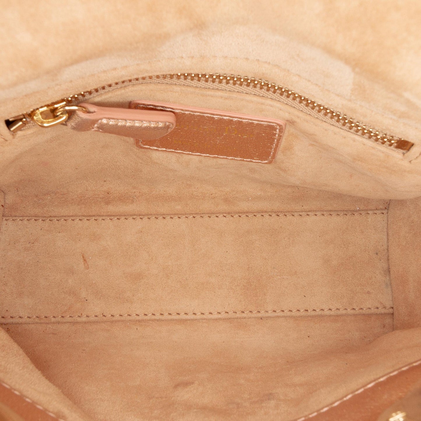Dior Mini Metallic Lambskin Cannage Lady Dior