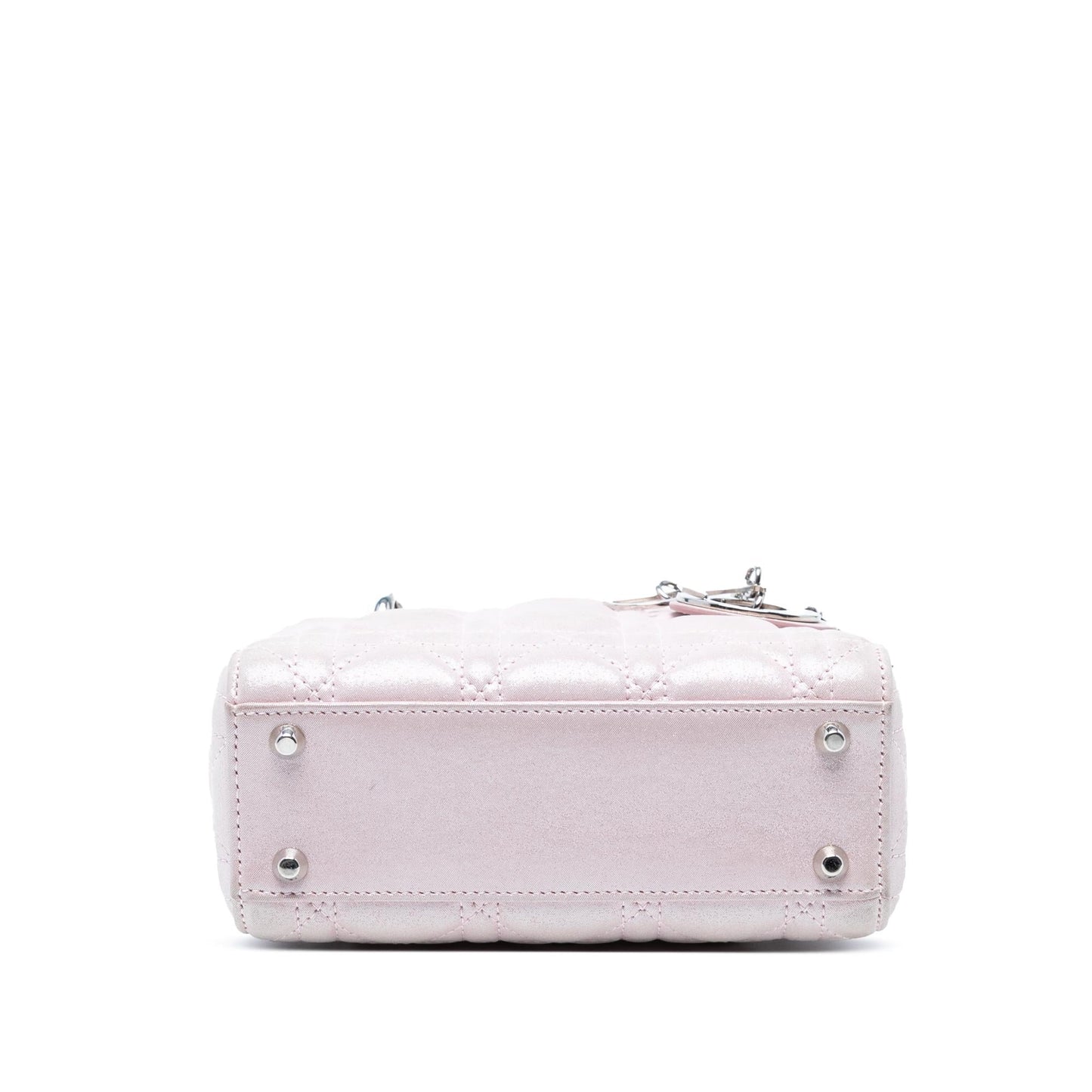 Dior Mini Metallic Lambskin Cannage Lady Dior