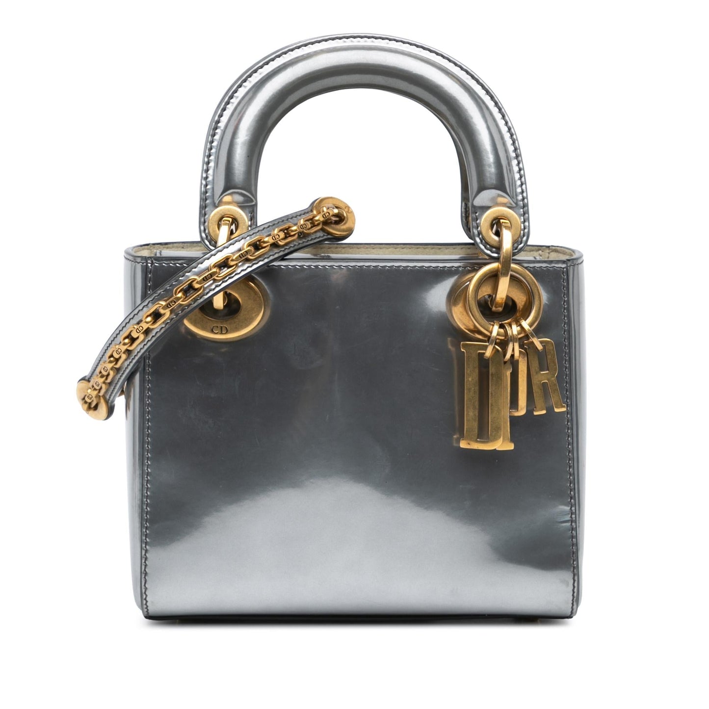 Dior Mini Metallic Patent Lady Dior