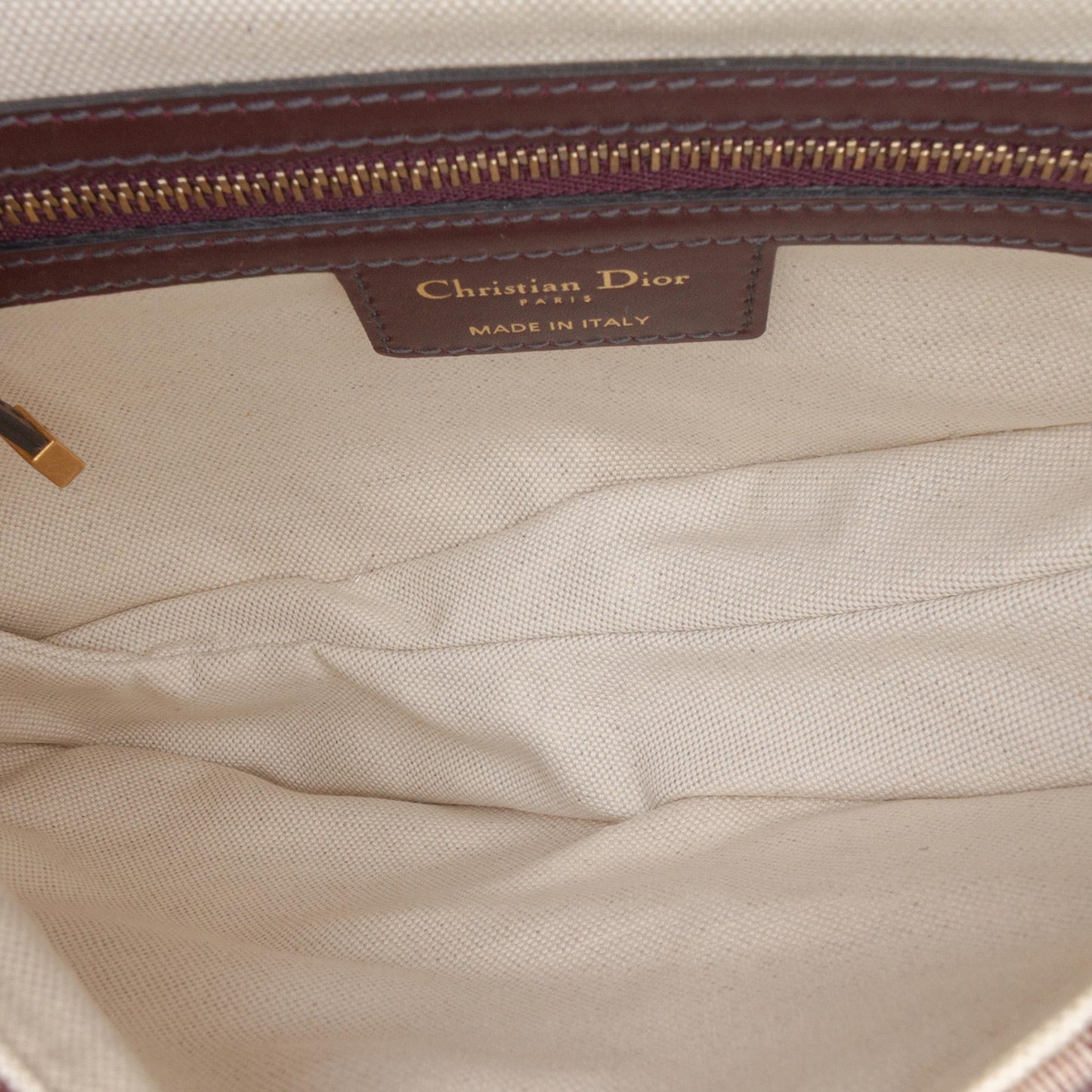 Dior Mini Oblique Canvas Saddle Bag
