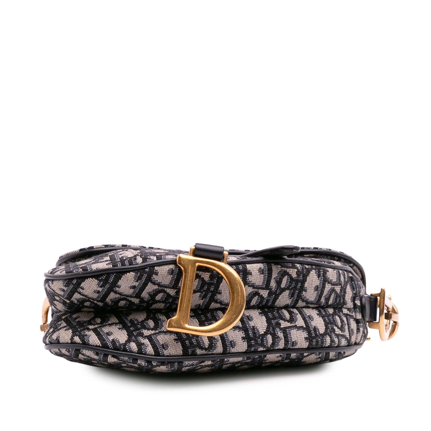 Dior Mini Oblique Canvas Saddle Bag