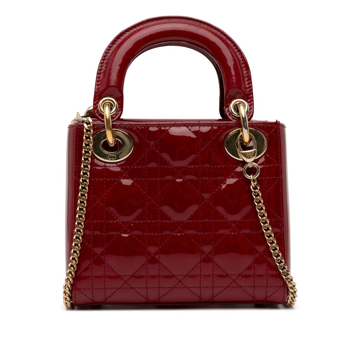 Dior Mini Patent Cannage Lady Dior (SHG-a45nYI)