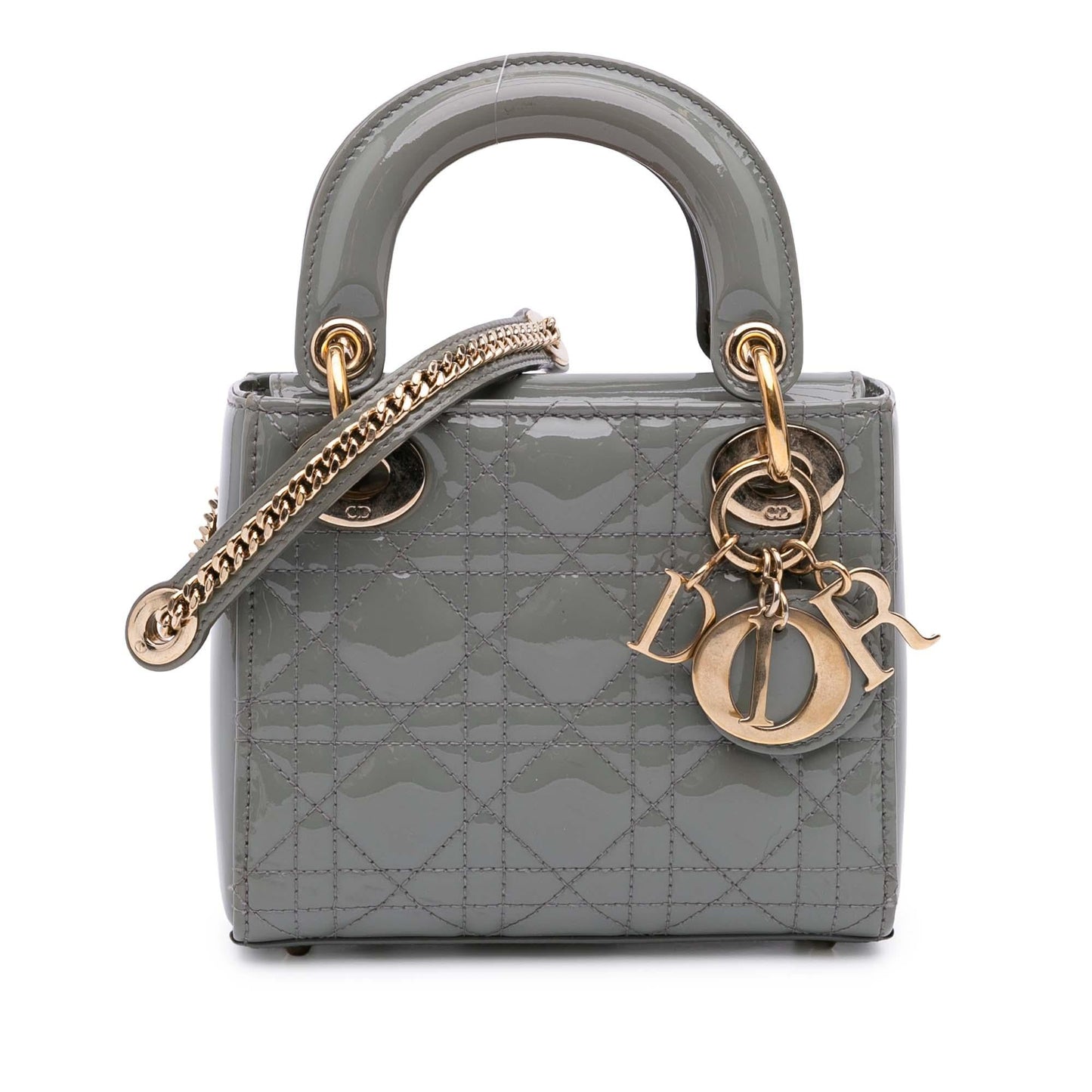 Dior Mini Patent Cannage Lady Dior
