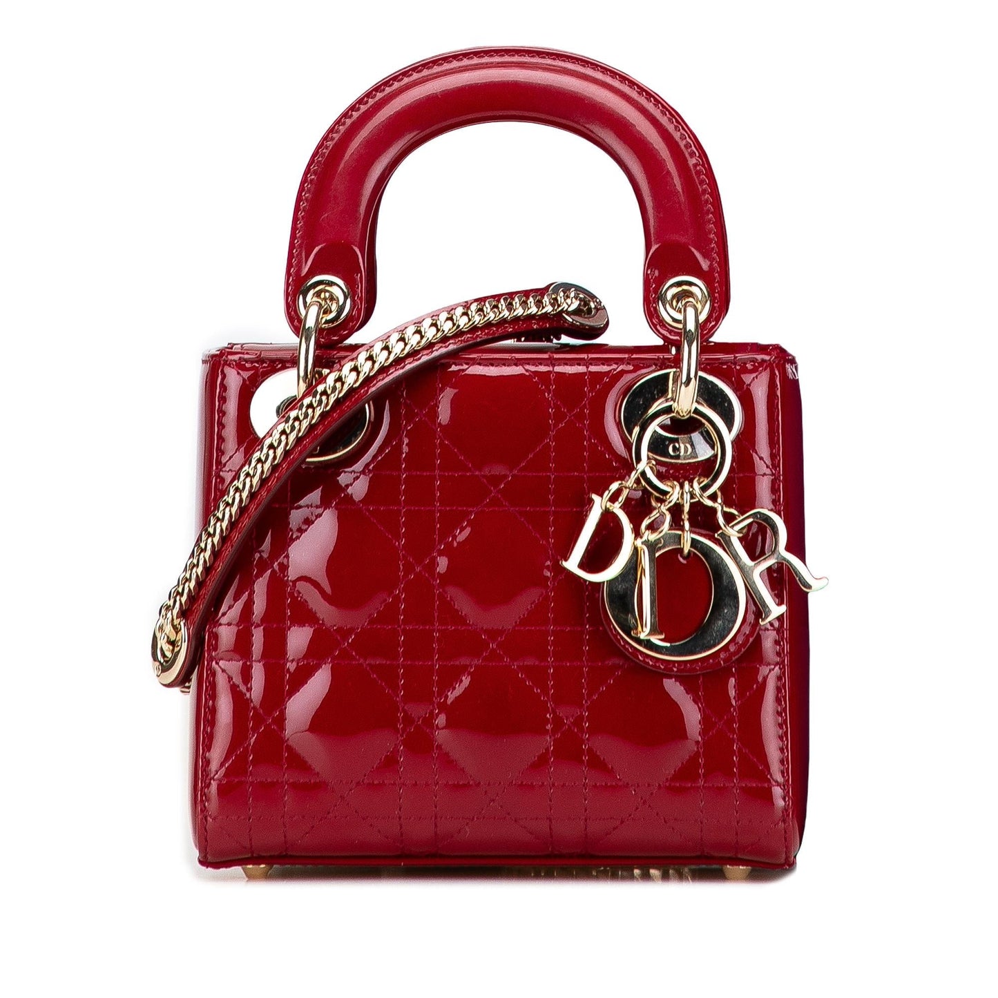 Dior Mini Patent Cannage Lady Dior
