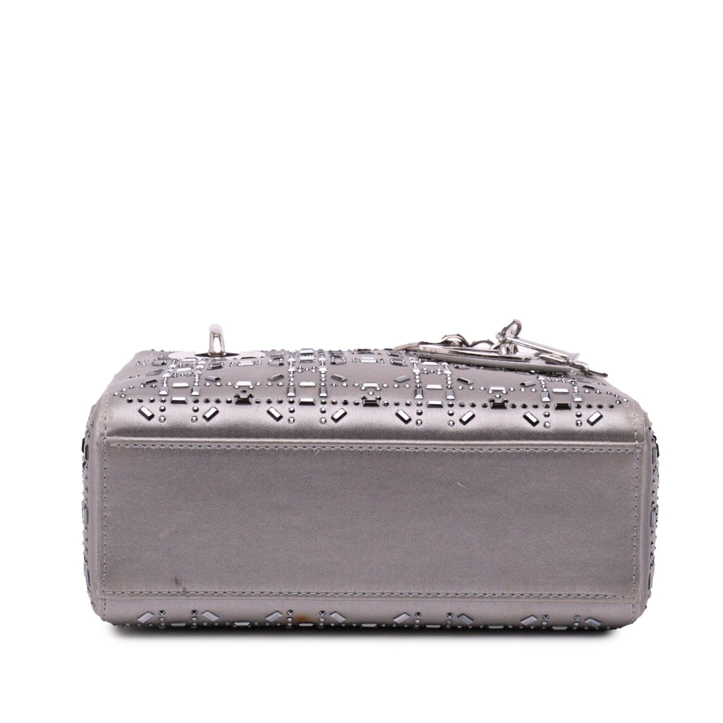 Dior Mini Satin Cannage Crystal Lady Dior