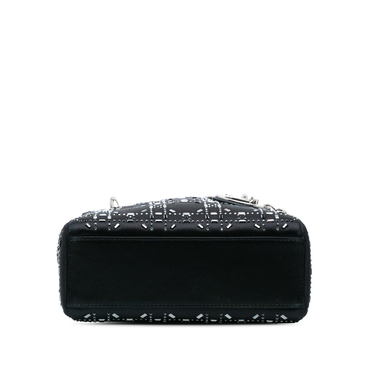Dior Mini Satin Cannage Strass Crystal Embellished Lady Dior