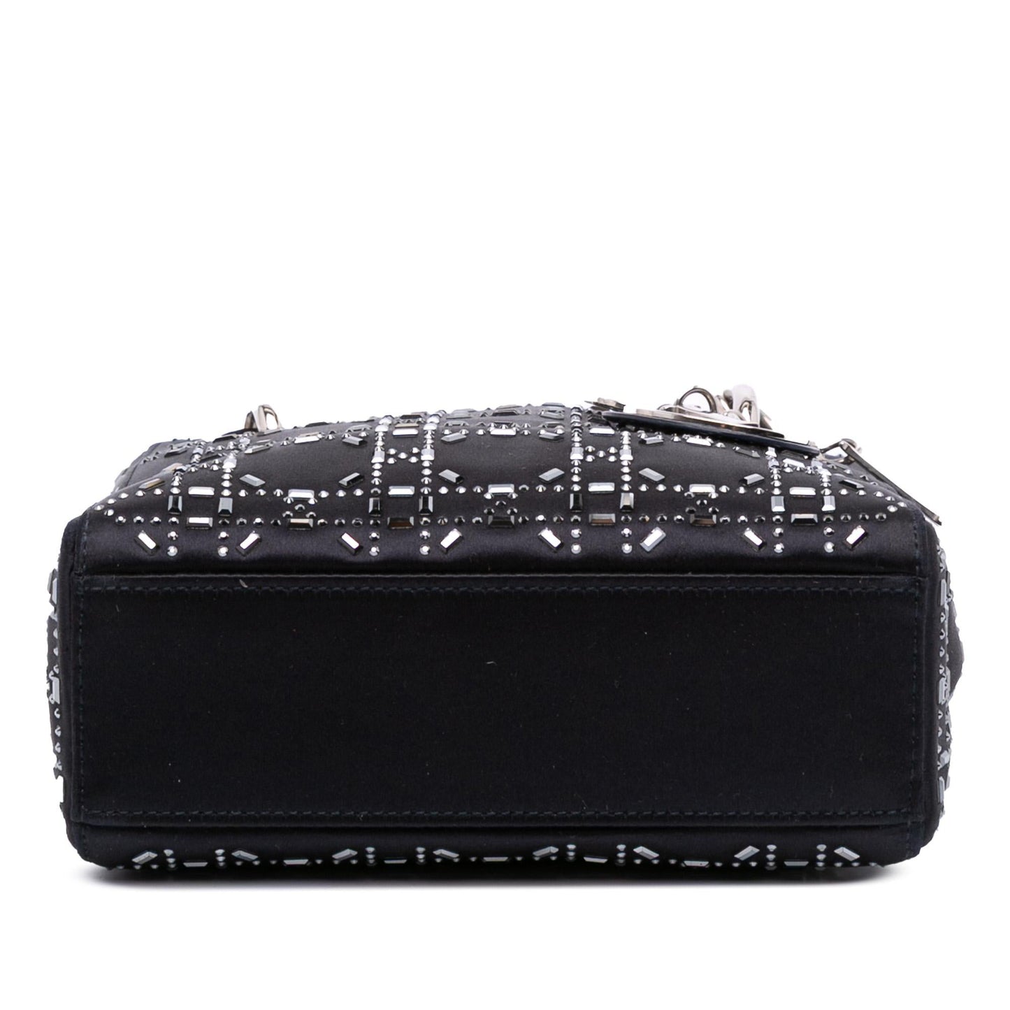 Dior Mini Satin Cannage Strass Crystal Embellished Lady Dior