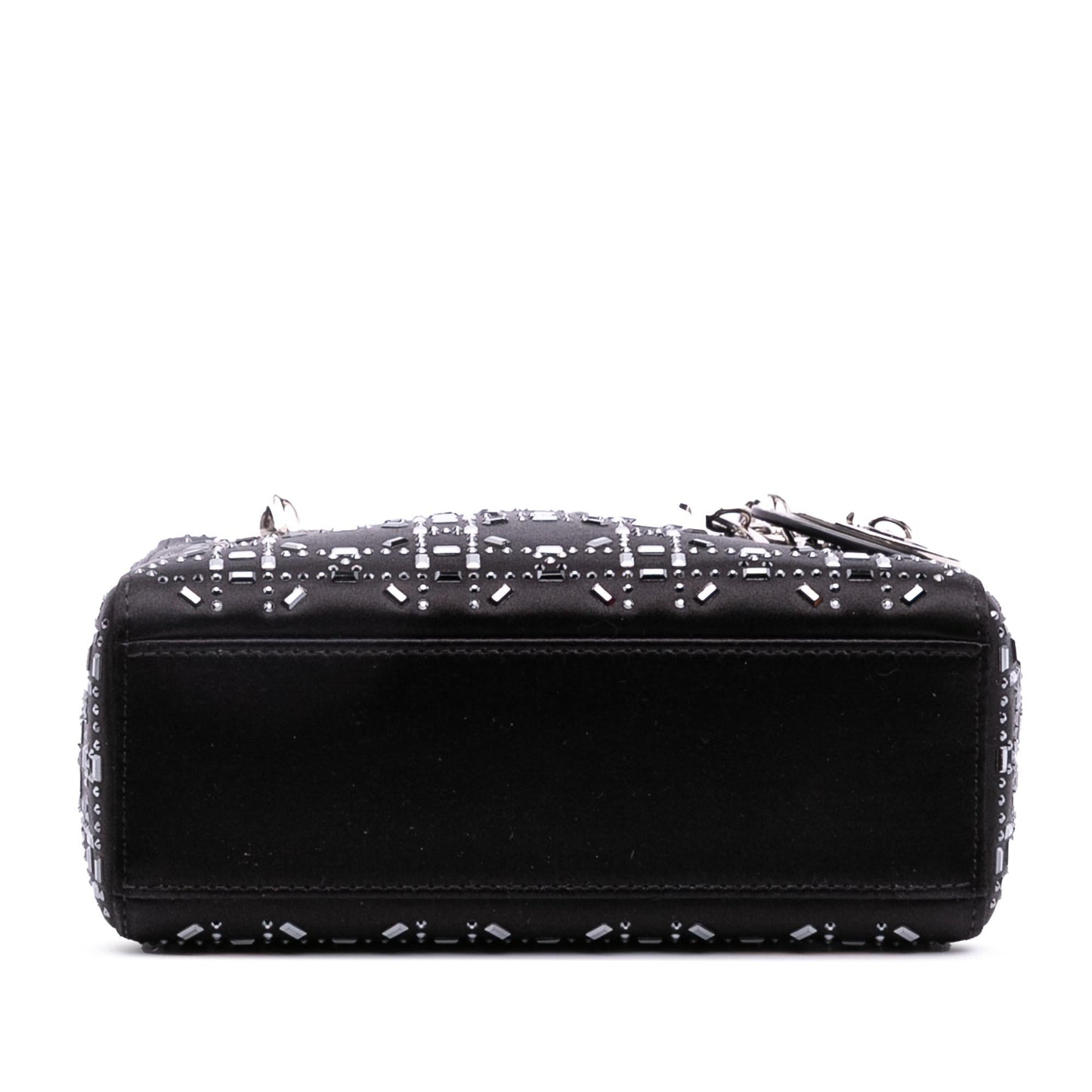 Dior Mini Satin Cannage Strass Crystal Embellished Lady Dior