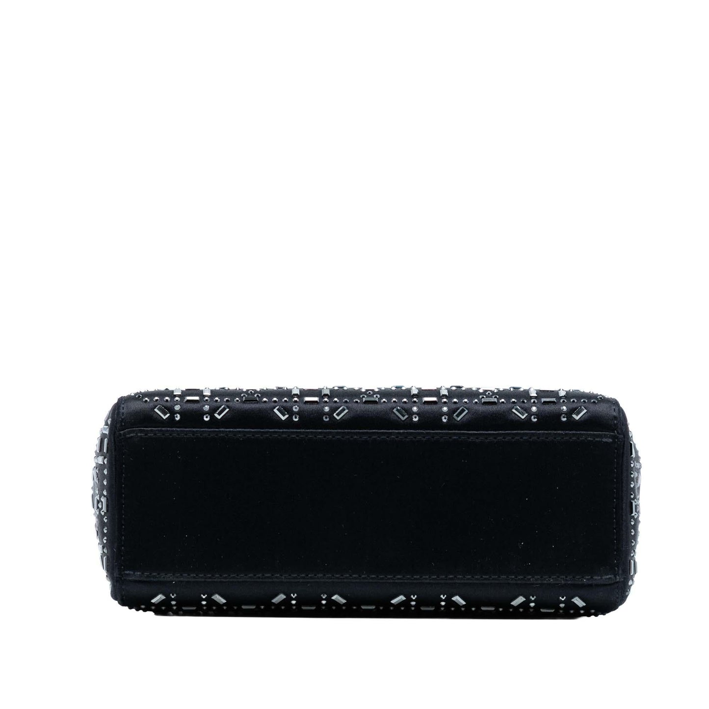 Dior Mini Satin Cannage Strass Crystal Embellished Lady Dior