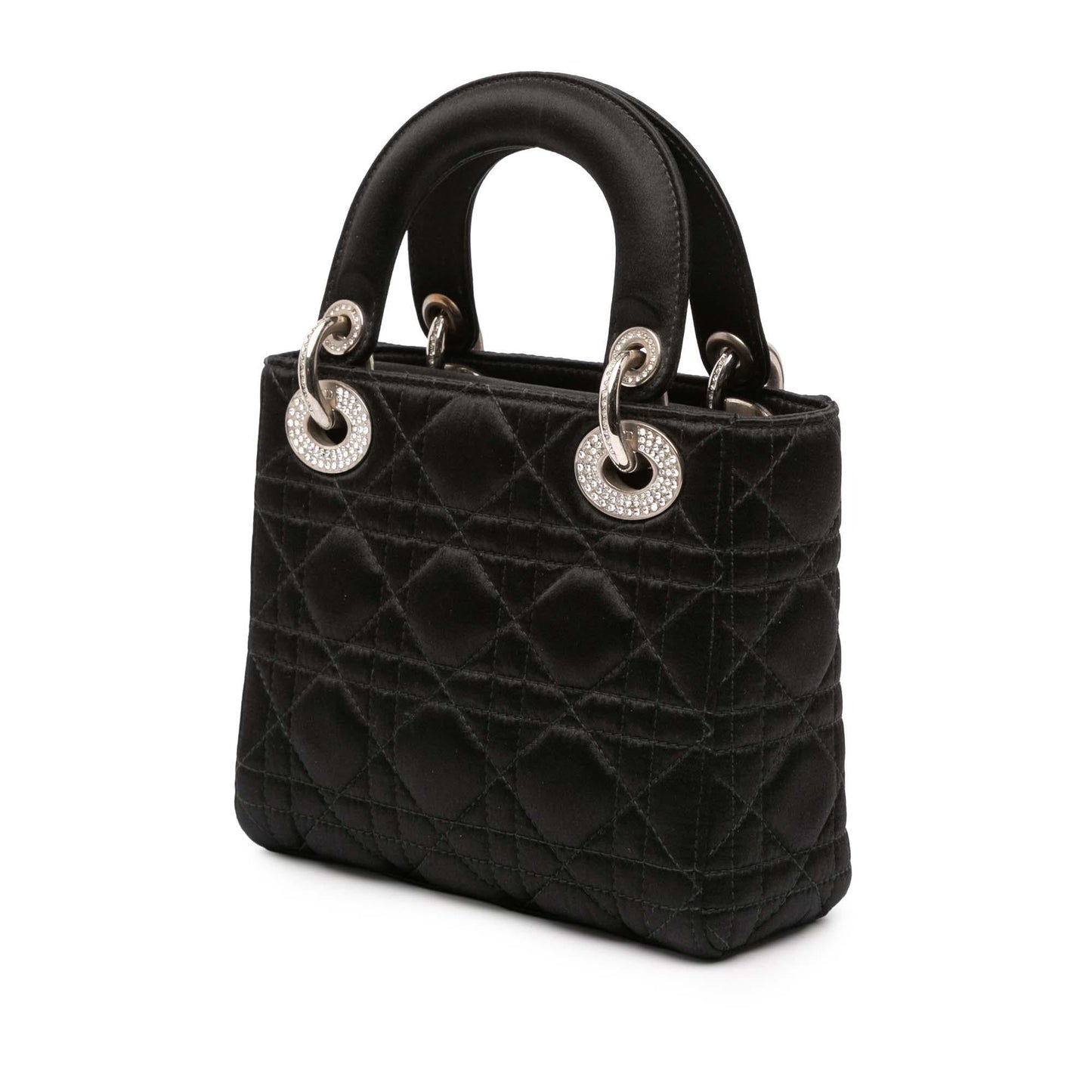 Dior Mini Satin Cannage Swarovski Crystal Lady Dior