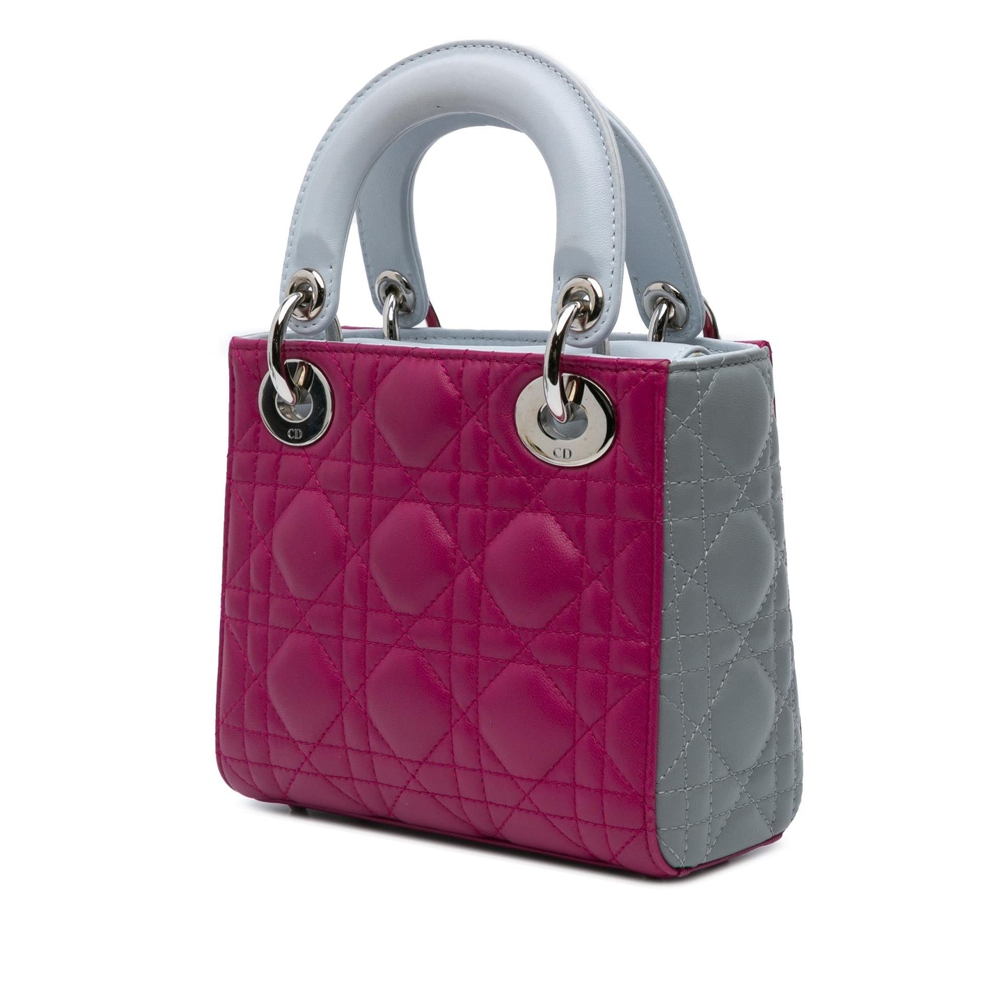 Dior Mini Tricolor Lambskin Cannage Lady Dior